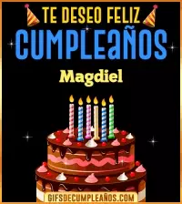 GIF Te deseo Feliz Cumpleaños Magdiel